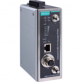 Беспроводной сетевой адаптер MOXA AWK-3131A-M12-RTG-EU-CT-T