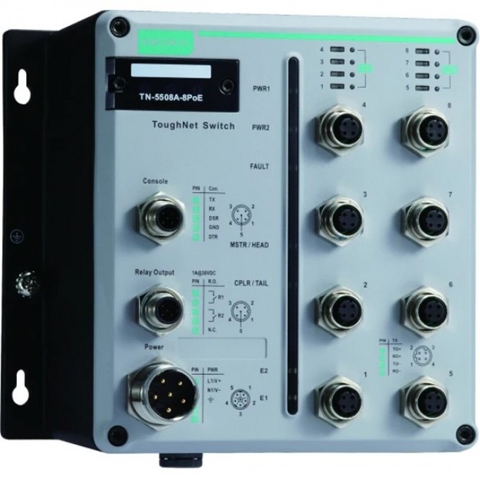 Коммутатор MOXA TN-5508A-8PoE-WV-T 00-06103270